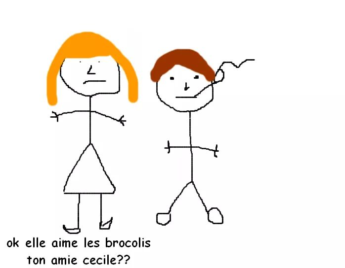 ok elle aime les brocolis ton amie cecile??