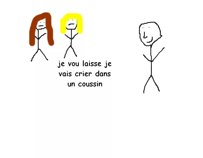 je vou laisse je vais crier dans un coussin